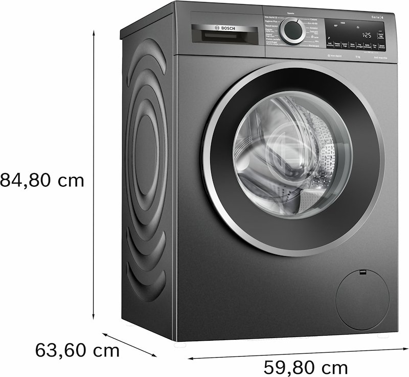 Bosch Lavatrice 9Kg Wgg244zrit Grigio Atrancite