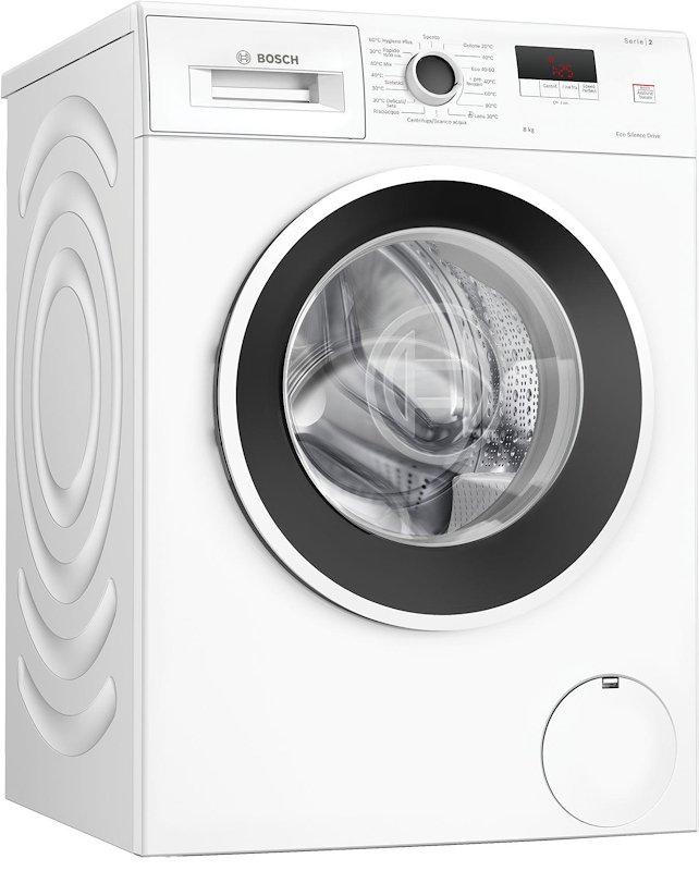 Bosch Lavatrice 8Kg Serie 2 Wge03200it Bianco