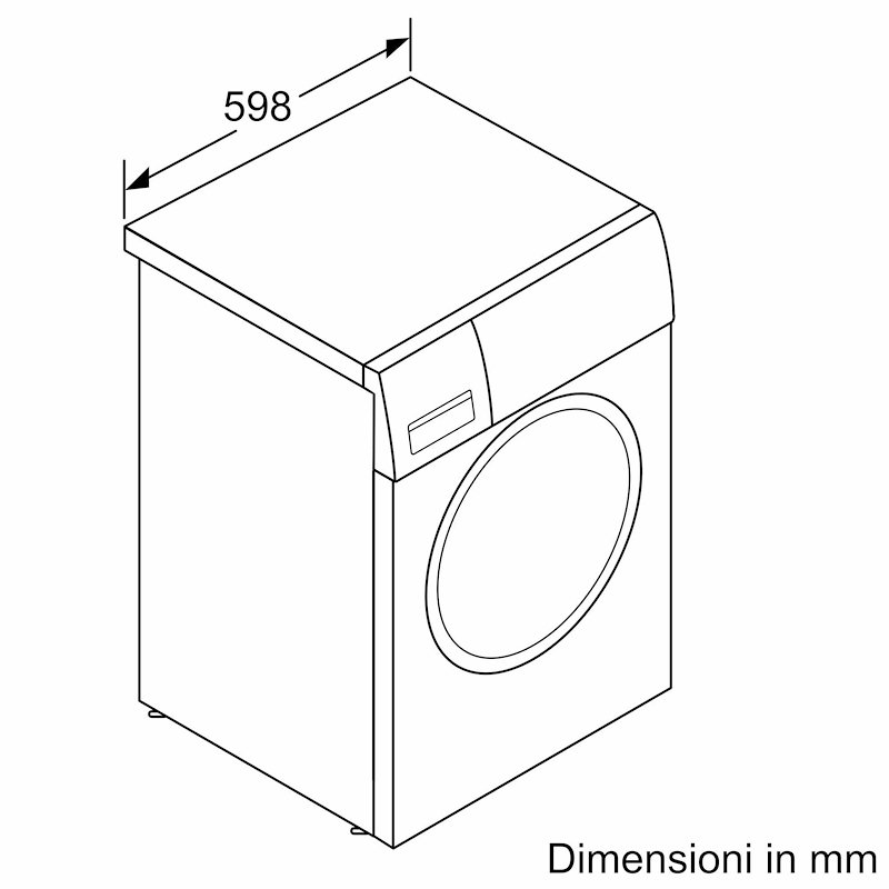 Bosch Lavatrice 8Kg Serie 2 Wge03200it Bianco