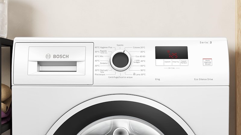 Bosch Lavatrice 8Kg Serie 2 Wge03200it Bianco