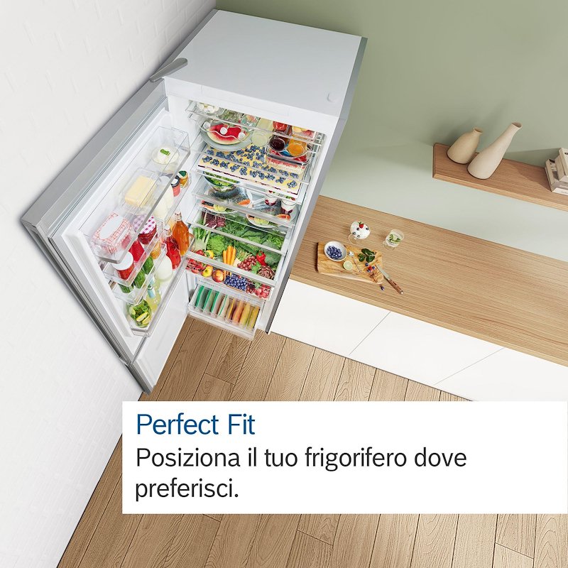 Bosch Frigorifero Combinato KGN86VIEA 631 l Acciaio anti-impronta
