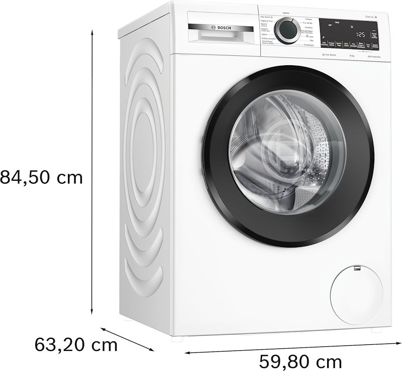 Bosch Lavatrice 9Kg WGG244Z9IT Serie 6 Bianca