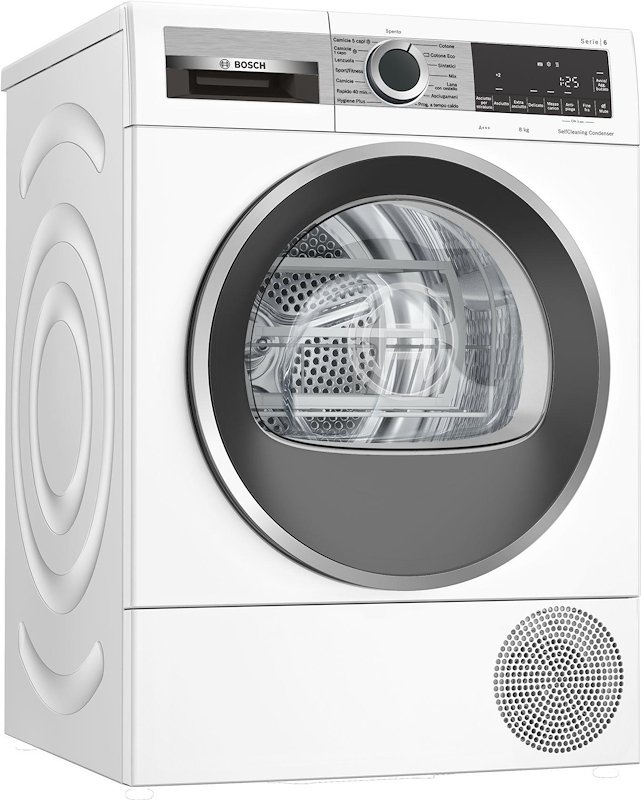 Bosch Asciugatrice a Condensazione 8KG SERIE 6 WQG235C0IT Bianca