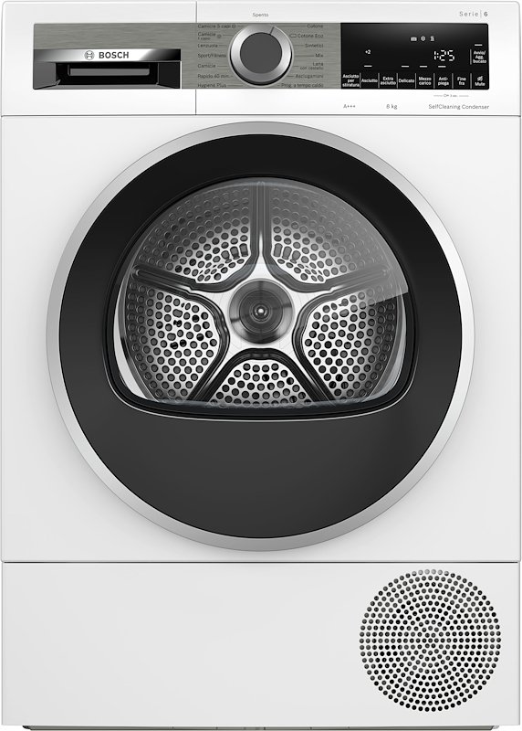Bosch Asciugatrice a Condensazione 8KG SERIE 6 WQG235C0IT Bianca