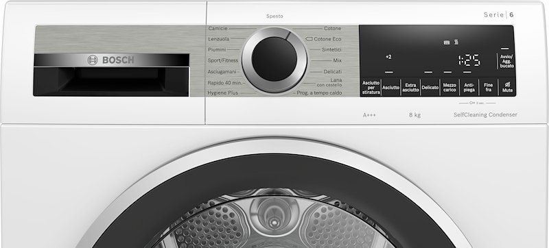 Bosch Asciugatrice 8KG WQG235D0IT SERIE 6 Bianco