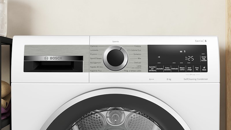 Bosch Asciugatrice 8KG WQG235D0IT SERIE 6 Bianco