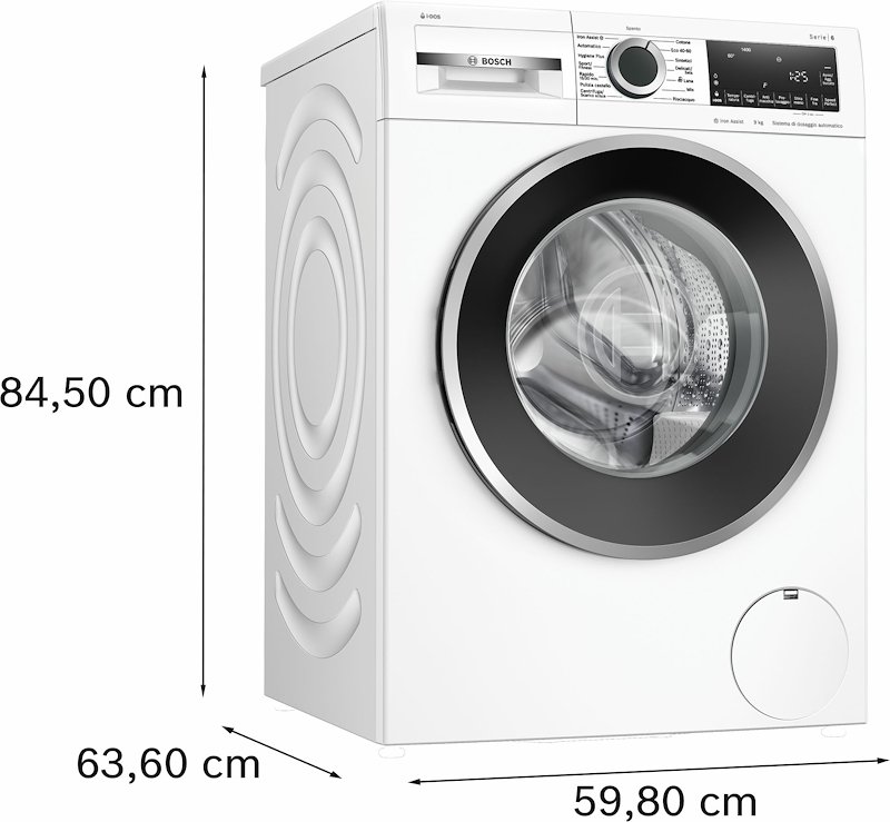 Bosch Lavatrice 9kg Wgg244f1it Bianco