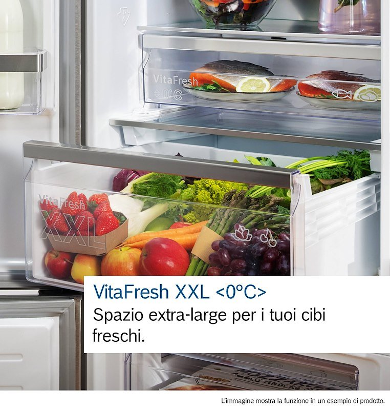 Bosch Frigorifero Combinato Kgn49ocaf Acciaio