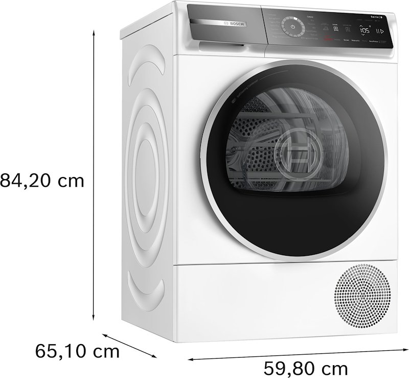 Bosch Asciugatrice 9 Kg Wqb246d0ii Bianco