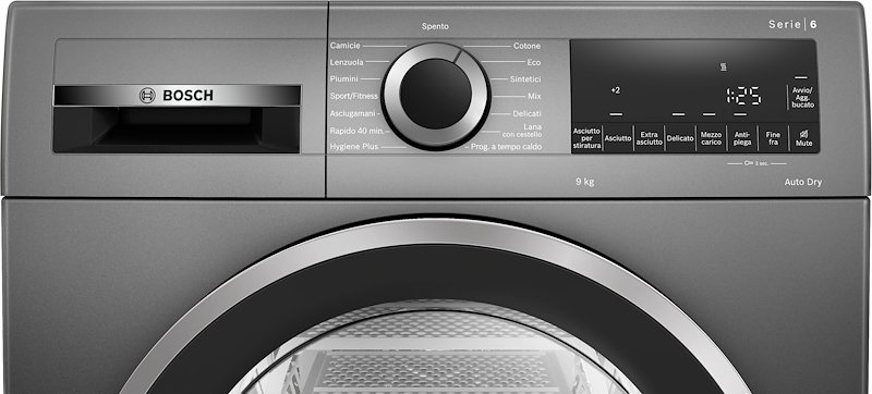 Bosch Asciugatrice Wqg243drii Serie 6 9Kg Antracite