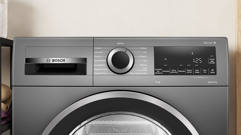 Bosch Asciugatrice Wqg243drii Serie 6 9Kg Antracite