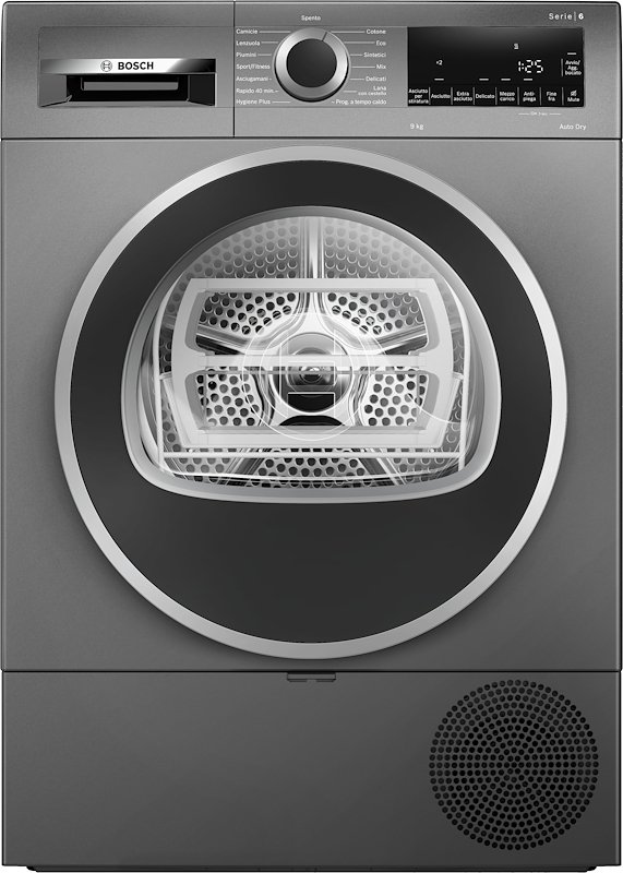 Bosch Asciugatrice Wqg243drii Serie 6 9Kg Antracite