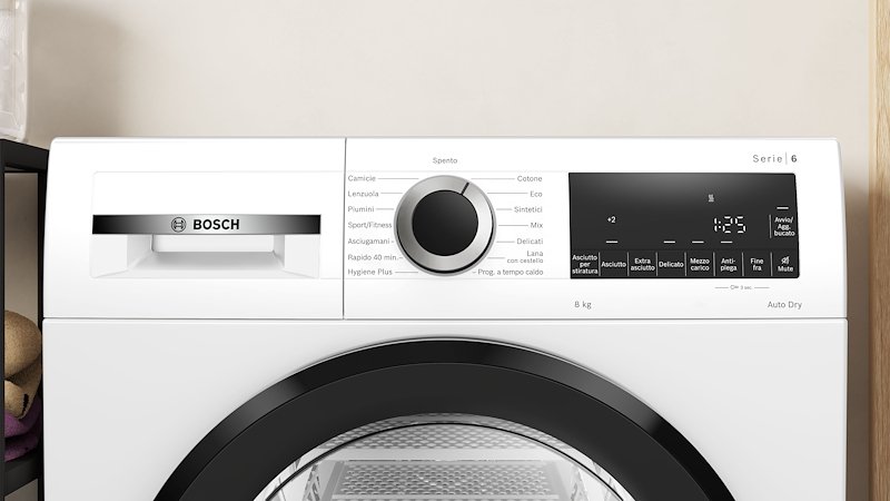 Bosch Asciugatrice 8 kg Wqg233d1ii Bianco