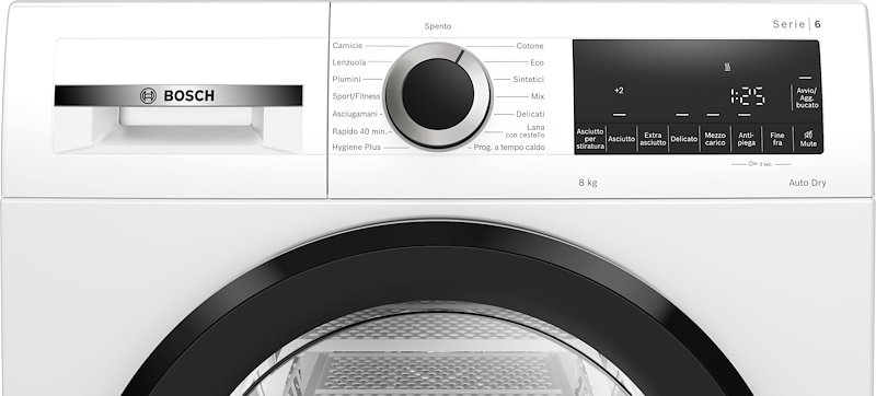 Bosch Asciugatrice 8 kg Wqg233d1ii Bianco