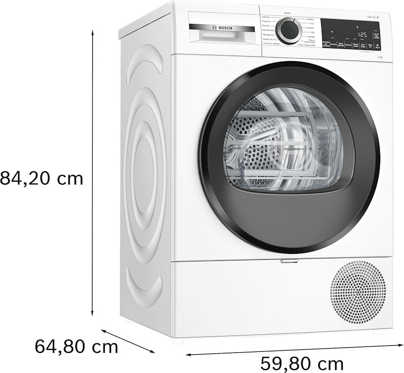 Bosch Asciugatrici SERIE 6 Wqg24201it Bianco