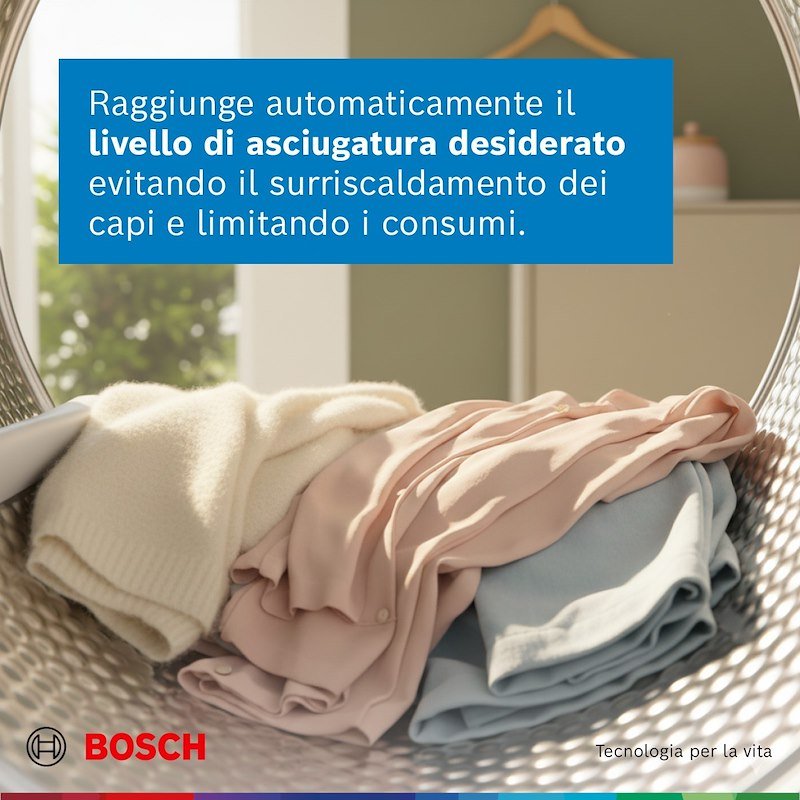 Bosch Asciugatrice 9KG Wrb247c0it Bianco
