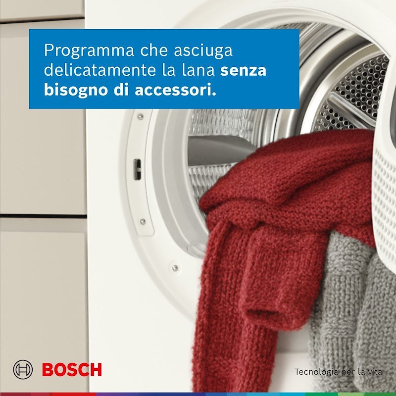 Bosch Asciugatrice 9KG Wrb247c0it Bianco