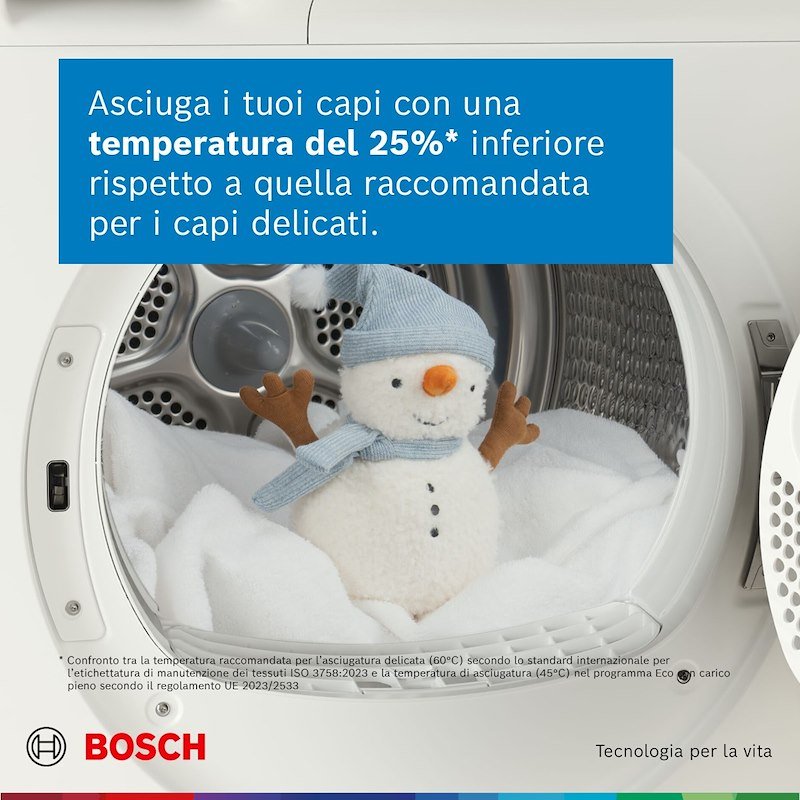 Bosch Asciugatrice 9KG Wrb247c0it Bianco