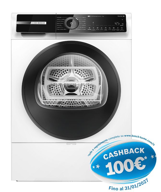 Bosch Asciugatrice 9 kg Serie 6 Wqn246d0it