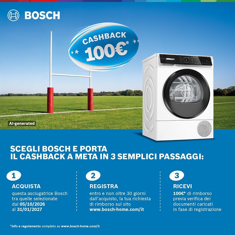 Bosch Asciugatrice 9 kg Serie 6 Wqn246d0it