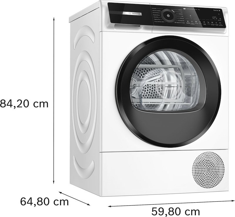 Bosch Asciugatrice 9 kg Serie 6 Wqn246d0it