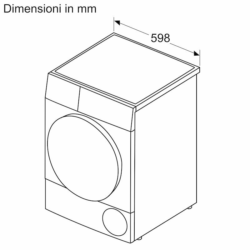 Bosch Asciugatrice 9 kg Serie 6 Wqn246d0it