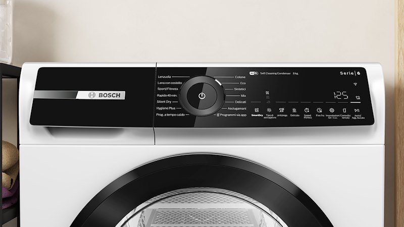 Bosch Asciugatrice 9 kg Serie 6 Wqn246d0it
