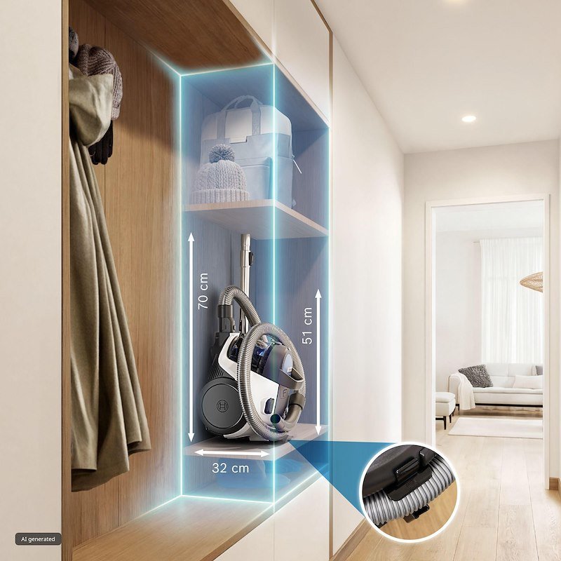 Bosch Aspirapolvere senza sacco Bgc05lw2 Bianco