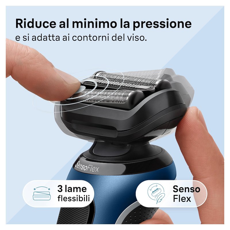 Braun Rasoio Elettrico Series  6 61-B1200s Blu