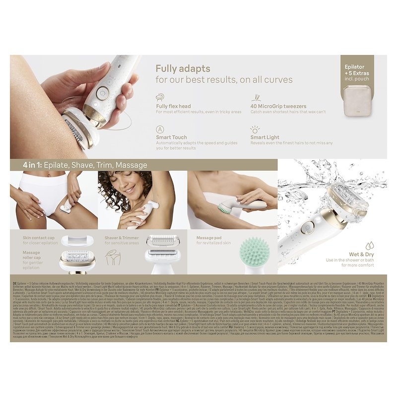 Braun Silk-Épil 9 Flex 9-071 3D Bianco / Oro