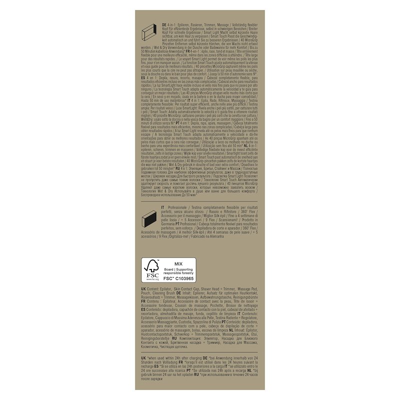 Braun Silk-Épil 9 Flex 9-071 3D Bianco / Oro