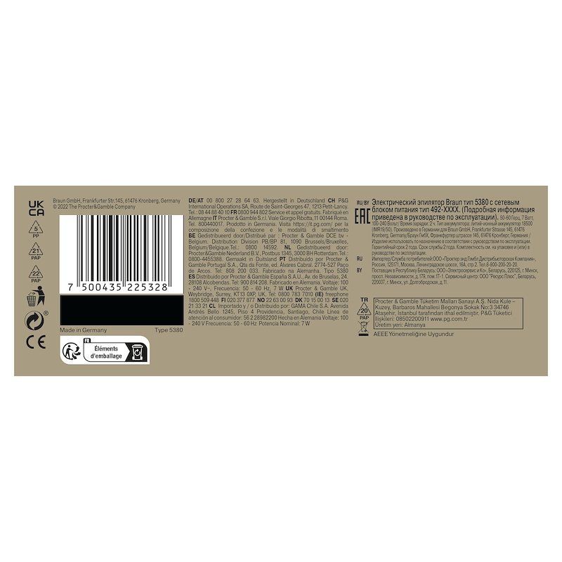 Braun Epilatore Elettrico Silk-Épil Flex 3D 9 9-011 Bianco / Oro