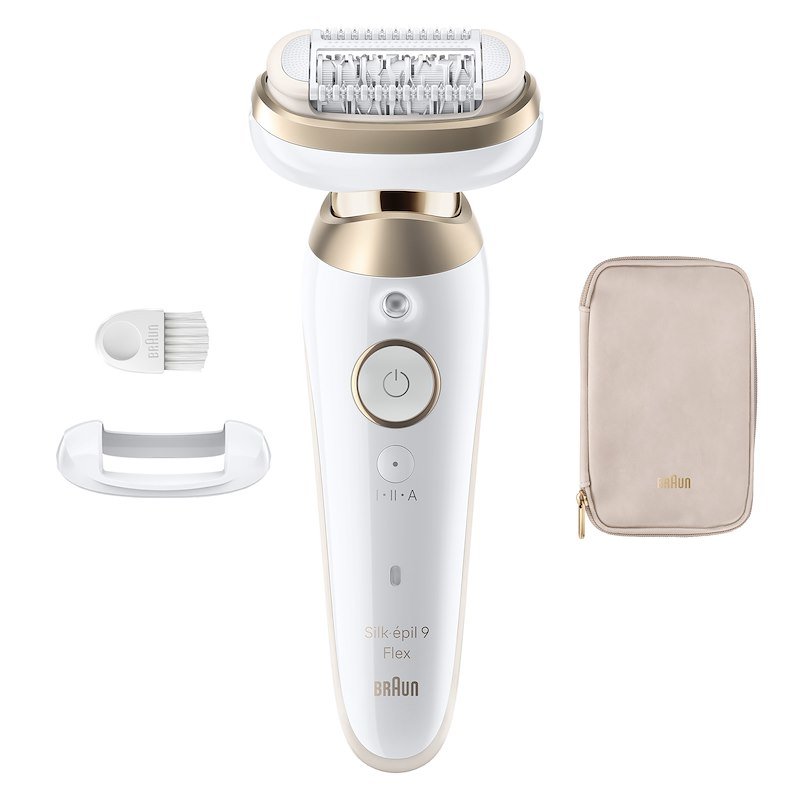 Braun Epilatore Elettrico Silk-Épil Flex 3D 9 9-011 Bianco / Oro