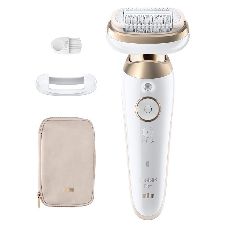 Braun Epilatore Elettrico Silk-Épil Flex 3D 9 9-011 Bianco / Oro