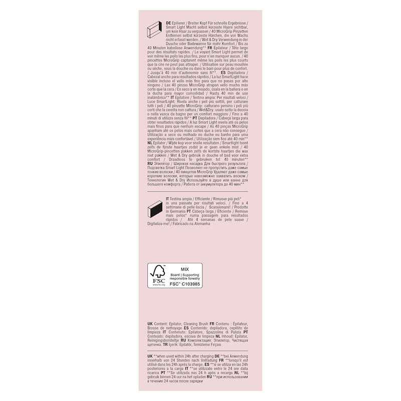 Braun Silk-Épil 7 7-000 Bianco / Rosa