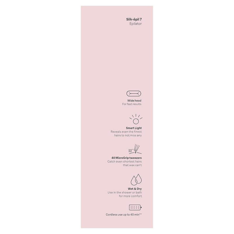 Braun Silk-Épil 7 7-000 Bianco / Rosa