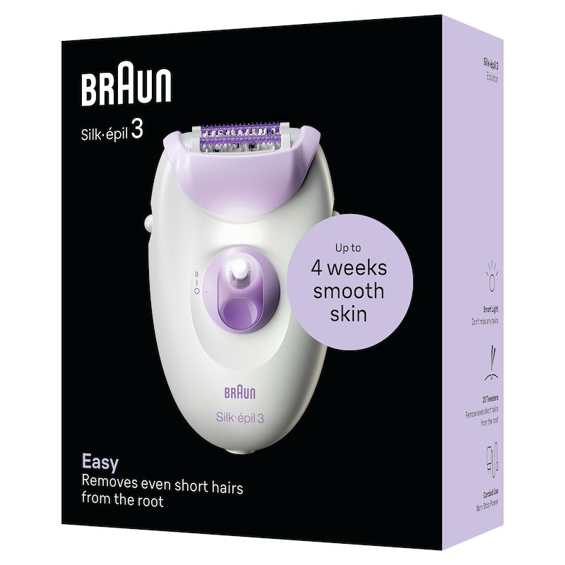 Braun Epilatore SILK-ÉPIL 3 3-000 bianco viola