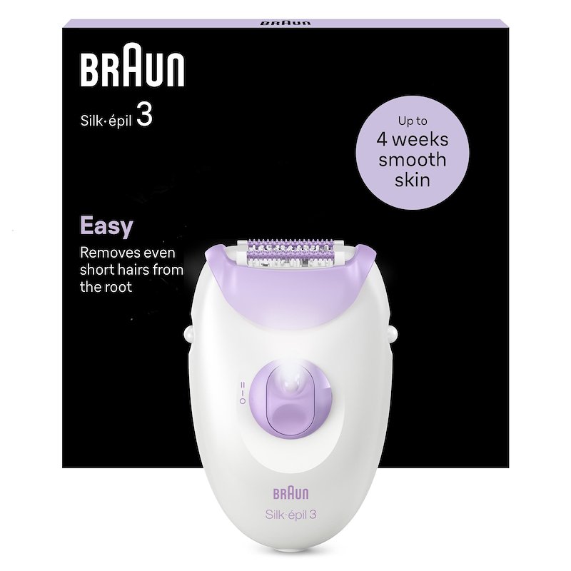 Braun Epilatore SILK-ÉPIL 3 3-000 bianco viola