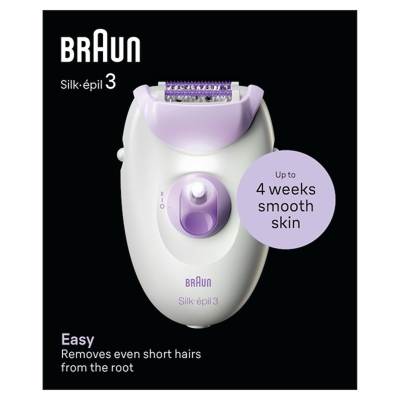 Braun Epilatore SILK-ÉPIL 3 3-000 bianco viola