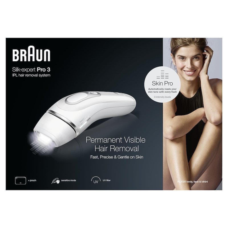 Braun Epilatore IPL Silk-Expert Pro 3 Pl 3020 bianco