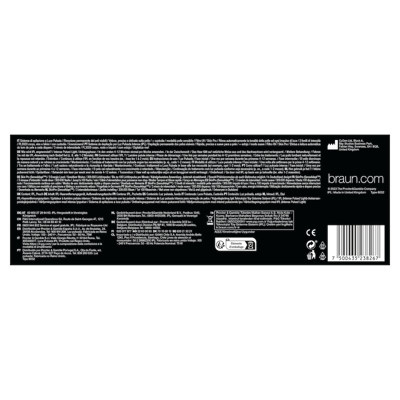 Braun Epilatore IPL Silk-Expert Pro 3 Pl 3020 bianco