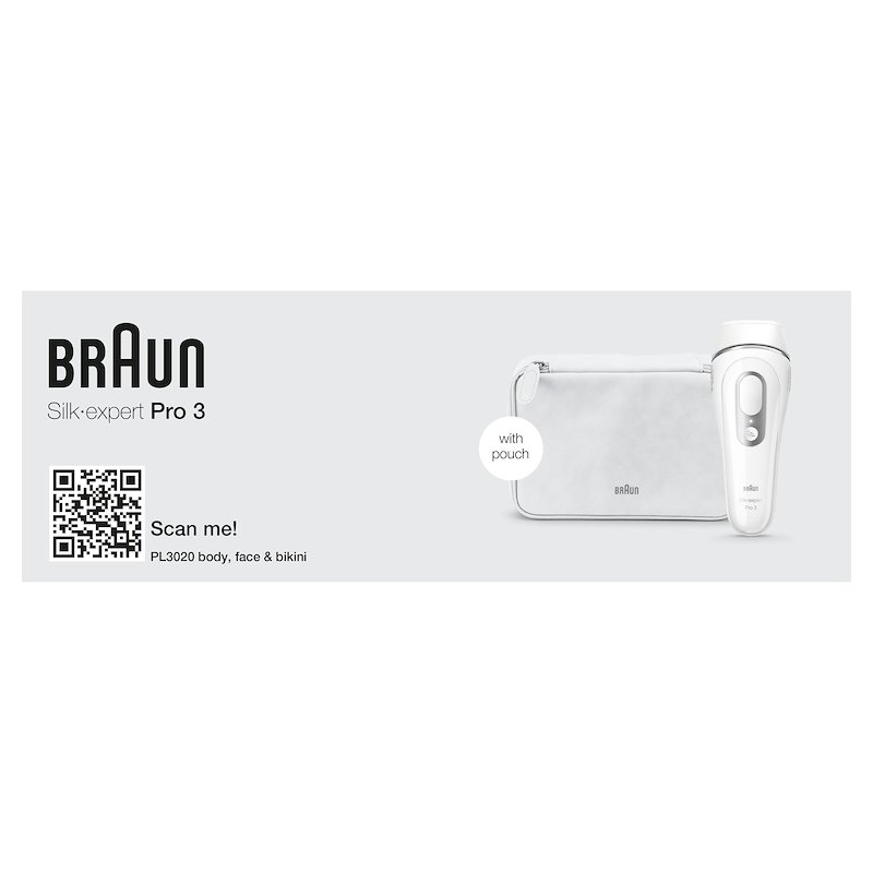 Braun Epilatore IPL Silk-Expert Pro 3 Pl 3020 bianco