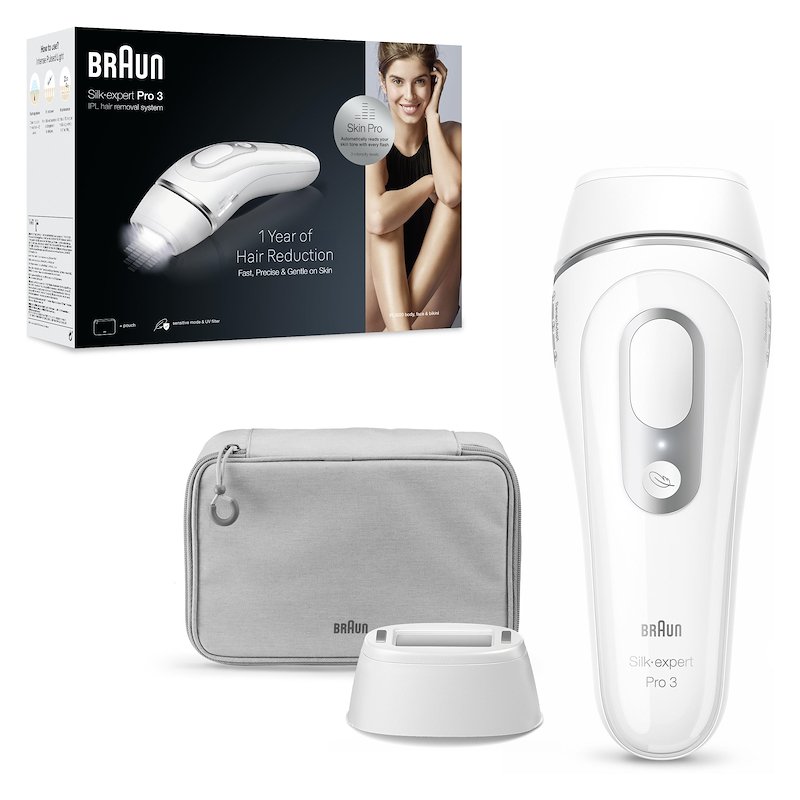 Braun Epilatore IPL Silk-Expert Pro 3 Pl 3020 bianco