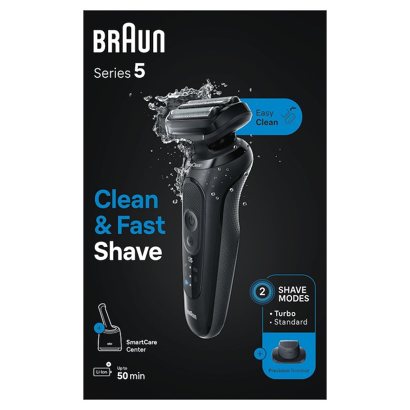 Braun Rasoio Elettrico Series 5 52-N7200CC Nero