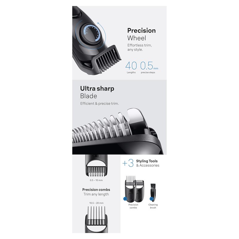 Braun Regolabarba Series 3 Bt 3520 Nero