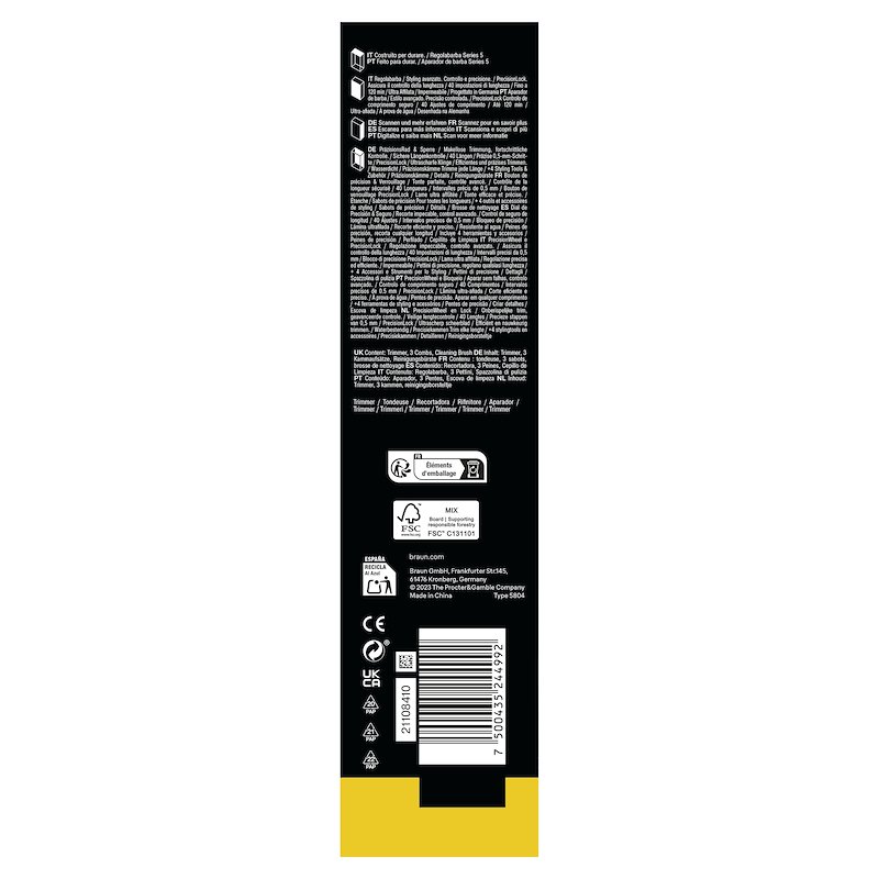 Braun Regolabarba Series 5 Bt5520 Nero
