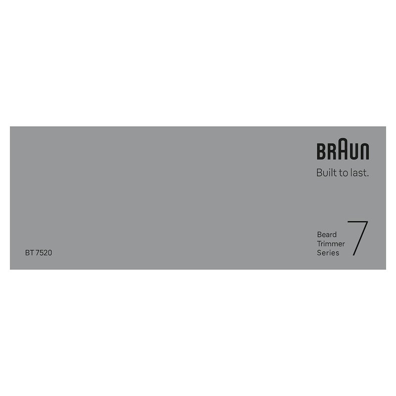 Braun Regolabarba Series 7 Bt 7520 Blu