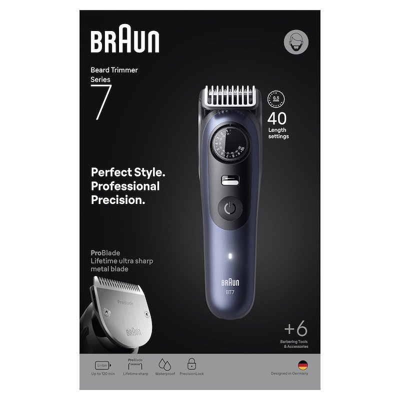 Braun Regolabarba Series 7 Bt 7520 Blu