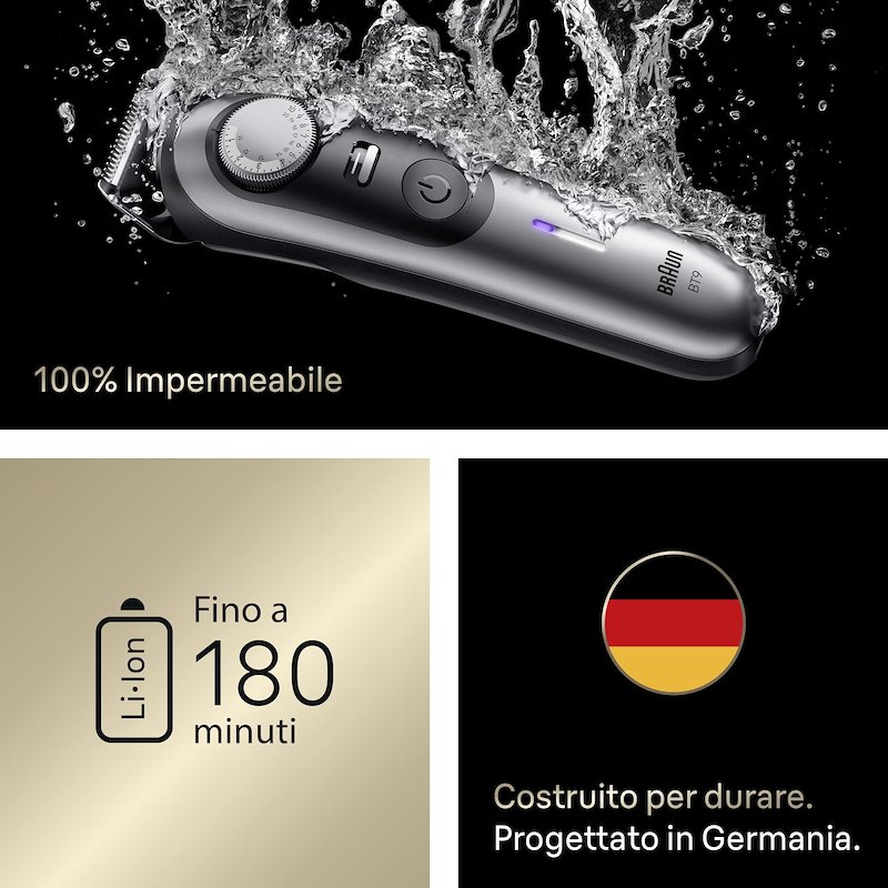Braun Regolabarba Series 9 Bt 9520 Cromo