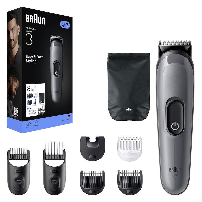 Braun Rifinitore All-In-One Series 3 Aio 3540 Grigio